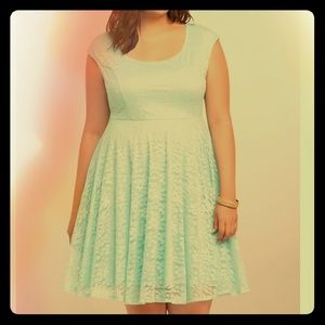 Torrid Size 3 Blue Lace Dress